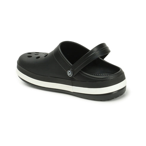 Men Perforated Two Tone Slip On Clogs