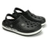 Men Perforated Two Tone Slip On Clogs