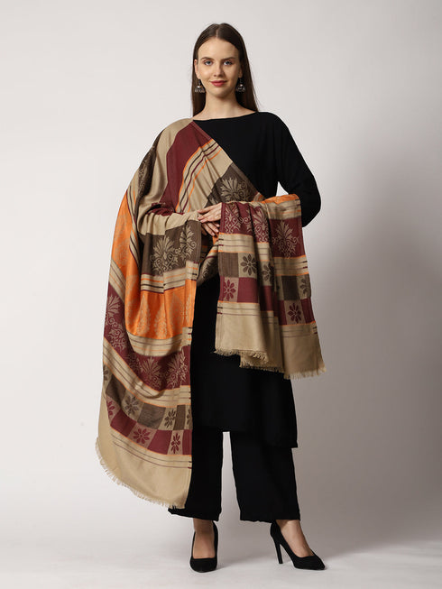 Women's Jamawar Wool Shawl