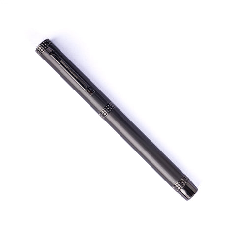 Carlton London Gunmetal Ballpoint Pen Luxury Engraved Cap Pen with Metallic Finish Smooth
