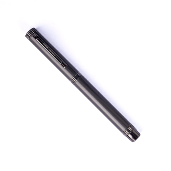 Carlton London Gunmetal Ballpoint Pen Luxury Engraved Cap Pen with Metallic Finish Smooth
