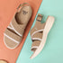 Women's Knitted Cross-Strap Sport Sandal with Buckle