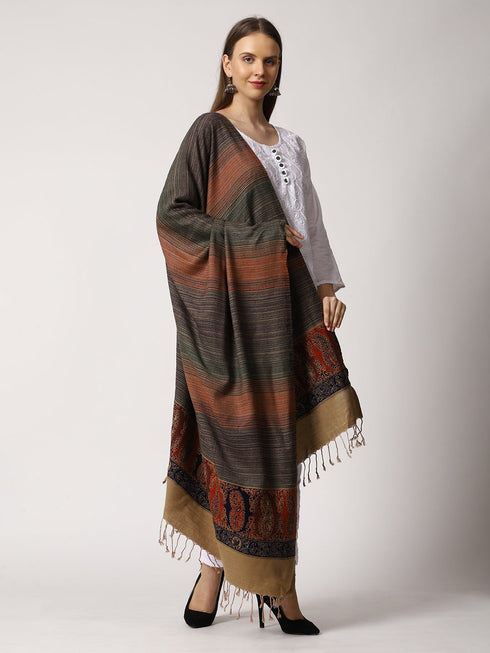 Women's Jamawar Wool Shawl