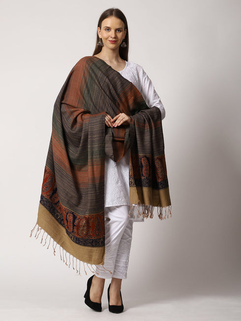 Women's Jamawar Wool Shawl