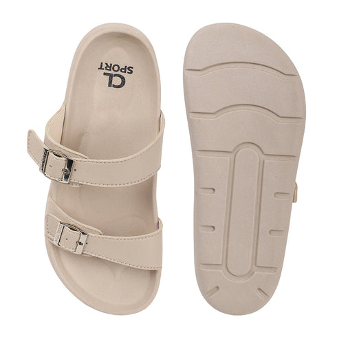 Women's Double Buckle Slide Comfort Sandals