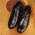 Men's Polished Cognac Leather Derby Dress Shoes