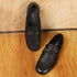 Men's Slip-Ons Textured Leather Loafers with Webbed Strap
