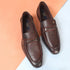 Men's Pebble Leather Dress Loafer with Contrast Band