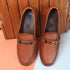 Men's Pebble Leather Dress Loafer with Contrast Band