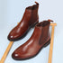 Men's Premium Leather Slip-On Chelsea Boots