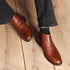 Men's Premium Leather Slip-On Chelsea Boots