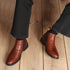Men's Premium Leather Slip-On Chelsea Boots