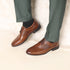 Men's Polished Cognac Leather Derby Dress Shoes