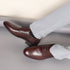 Men's Polished Cognac Leather Derby Dress Shoes
