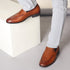 Men's Classic Smooth Leather Penny Loafers with TPR Sole