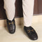 Men's Premium Leather Slip-On Loafers with Metal Buckle
