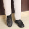 Men's Textured Leather Loafers with Cushioned EVA Comfort Sole
