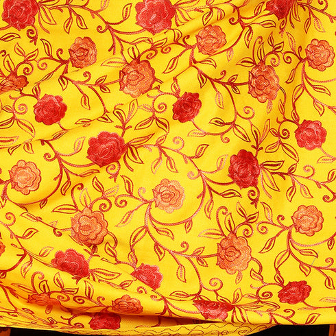 Women's Aari Embroidered Wool Shawl