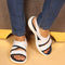 Women's Knitted Cross-Strap Sport Sandal with Buckle
