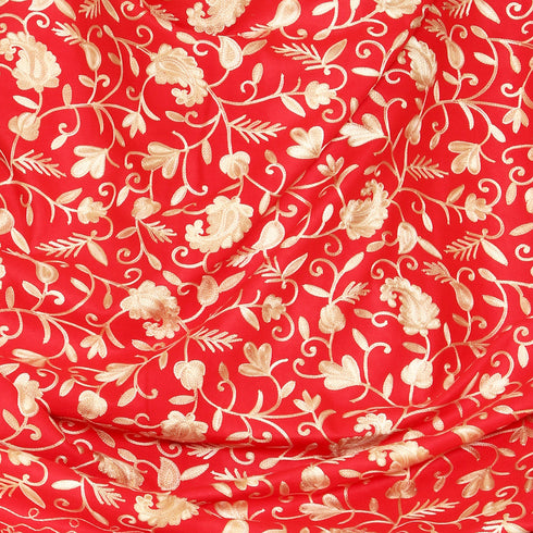 Women's Aari Embroidered Wool Shawl
