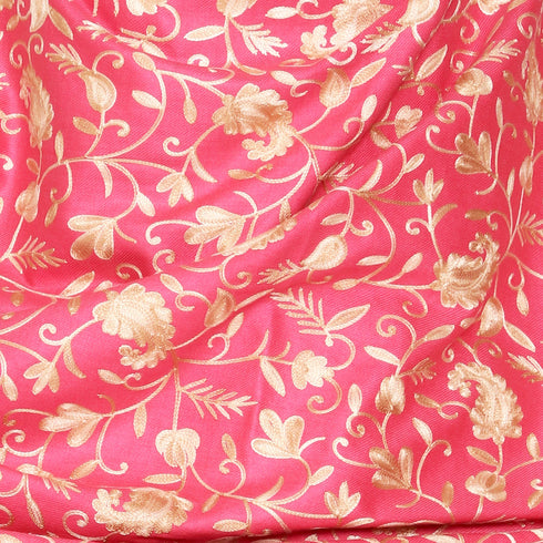 Women's Aari Embroidered Wool Shawl