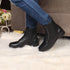 Women's Chic Quilted Ankle Combat Boot with Lace-Up Closure