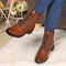 Women's Chic Quilted Ankle Combat Boot with Lace-Up Closure