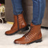 Women's Chic Quilted Ankle Combat Boot with Lace-Up Closure