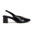 Women's Embellished Backstrap Height Enhancer Hook and Loop Sandal