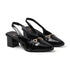 Women's Embellished Backstrap Height Enhancer Hook and Loop Sandal