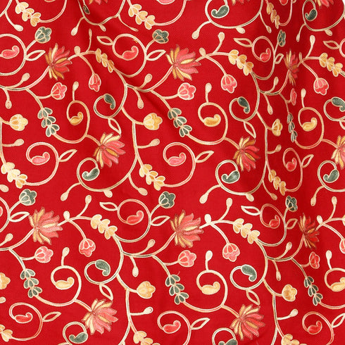 Women's Aari Embroidered Wool Stole