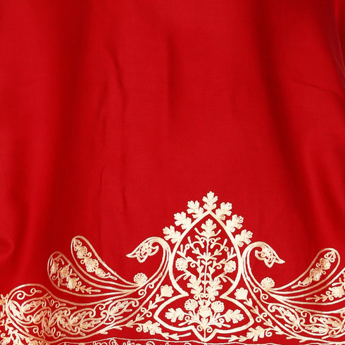 Women's Aari Embroidered Wool Stole