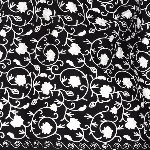 Women's Aari Embroidered Wool Stole
