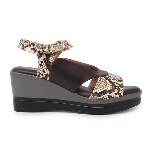 Women's Adjustable Ankle Strap Comfortable Wedge Heel