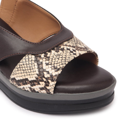 Women's Adjustable Ankle Strap Comfortable Wedge Heel
