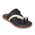 Women's Chic Metallic and Textured Thong Sandals