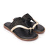Women's Chic Metallic and Textured Thong Sandals