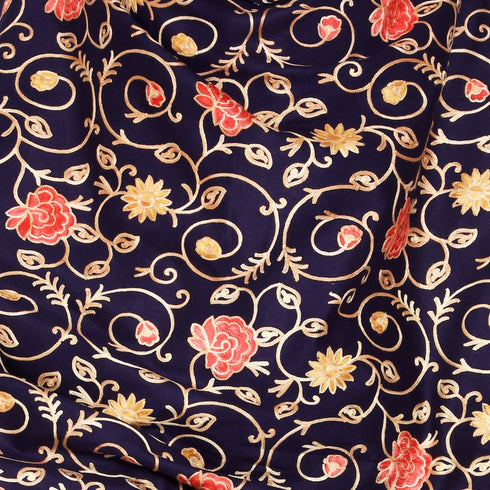 Women's Aari Embroidered Wool Shawl