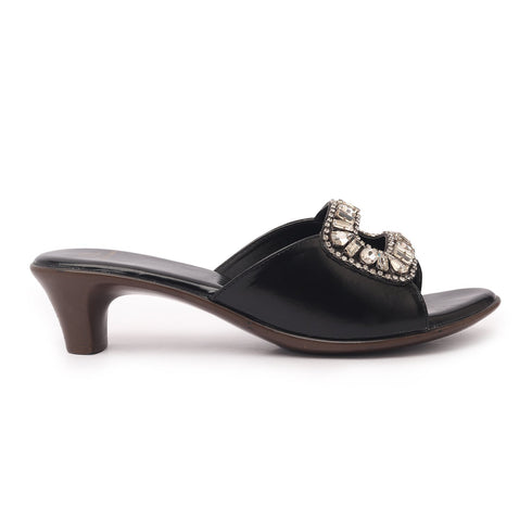 Women's Jeweled Embellishment Slip-On Style Sandal