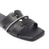 Women's Rhinestone-Detail Double-Strap Slides