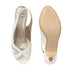 Women's Slingback Peep Toe Kitten Heel Sandal with Mesh Detail