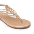 Women's Multy Strap Embellished Thong Sandal