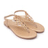 Women's Multy Strap Embellished Thong Sandal