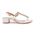 Women's Dazzling Embellishments Adjustable Slingback Strap Heel Sandal