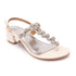Women's Dazzling Embellishments Adjustable Slingback Strap Heel Sandal