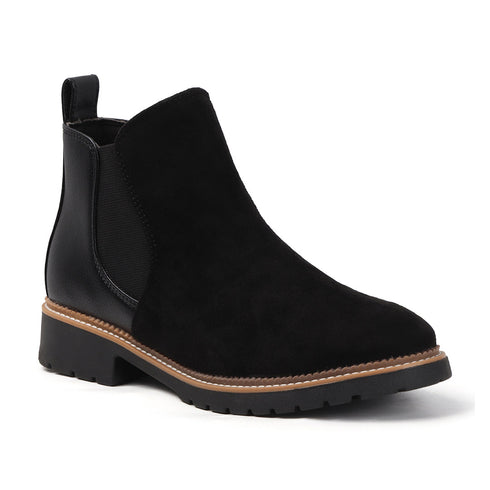 Women's Solid Suede Slip-On Chelsea Boots