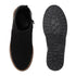Women's Solid Suede Slip-On Chelsea Boots