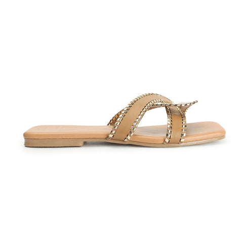 Women's Criss-Cross Strap Flat Sandals