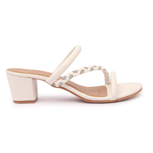 Women's Block Heel Sandals with Braided Straps