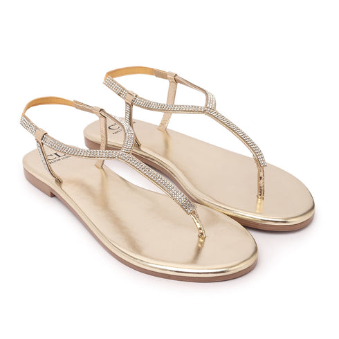 Women's Sparkle-Strap Thong Sandals